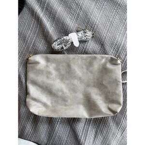 Joy Susan Satchel Vegan Leather Gray Large Bag Crossbody Convertible Large